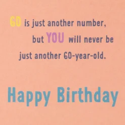 The Awesome Person You Are 60th Birthday Card