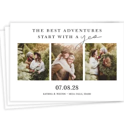 The Best Adventures Start With a Yes Save the Date