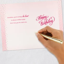 The Best in a Million Ways Birthday Card for Grandma