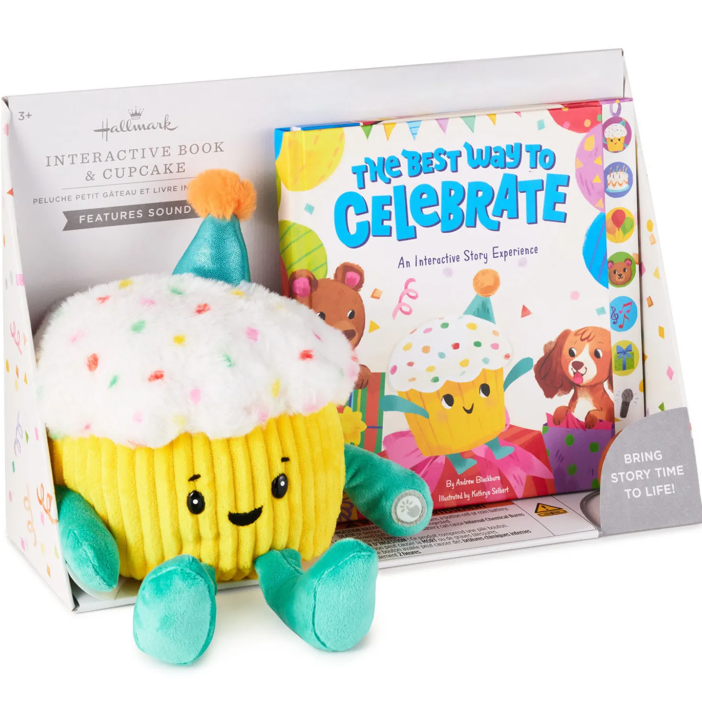 The Best Way to Celebrate Interactive Cupcake Plush and Book With Sound
