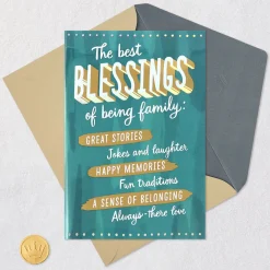 The Blessing of Being Family Birthday Card
