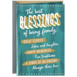 The Blessing of Being Family Birthday Card