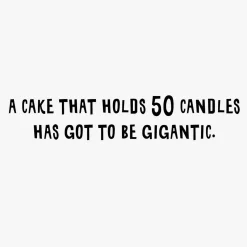 The Bright Side of Turning 50 Funny 50th Birthday Card