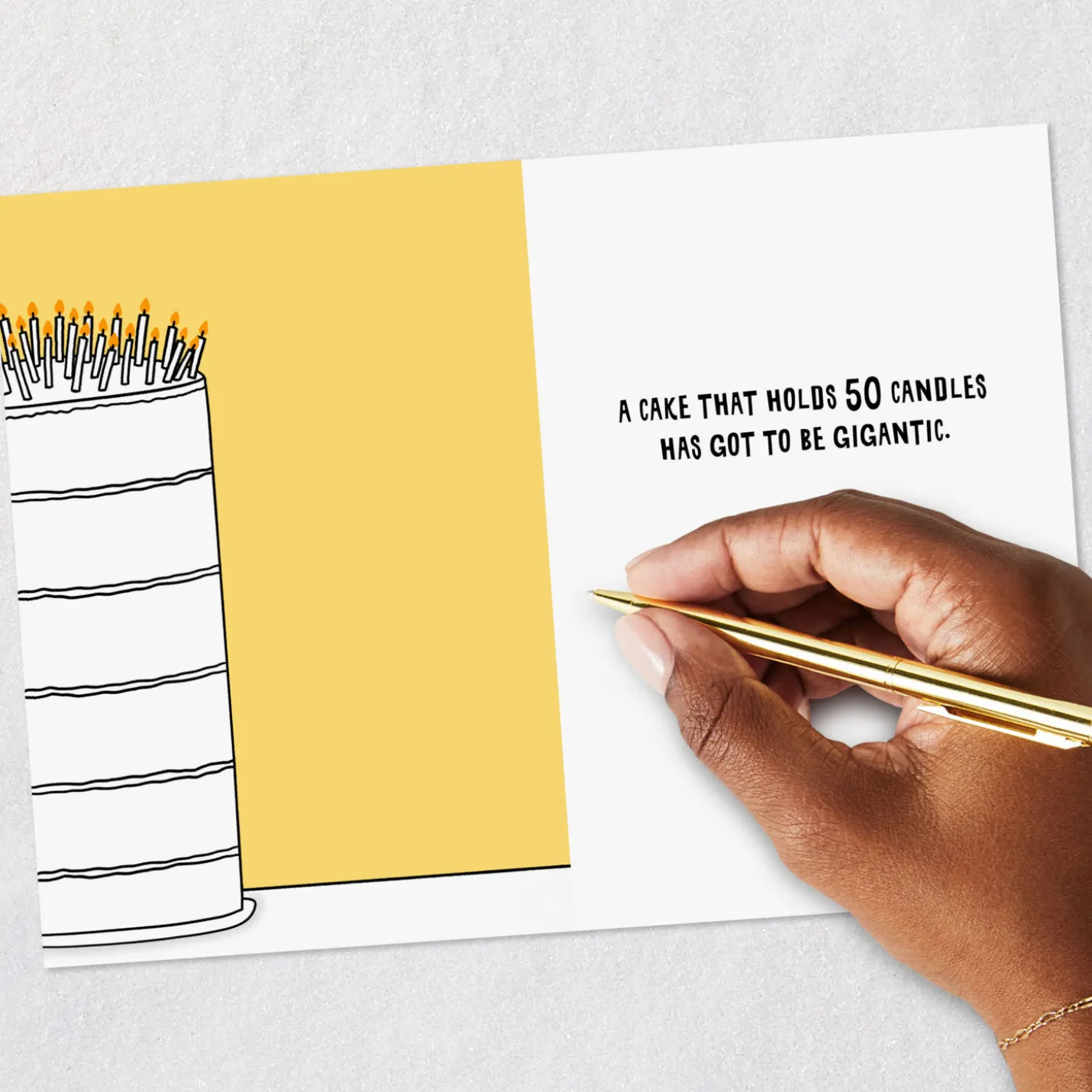 The Bright Side of Turning 50 Funny 50th Birthday Card