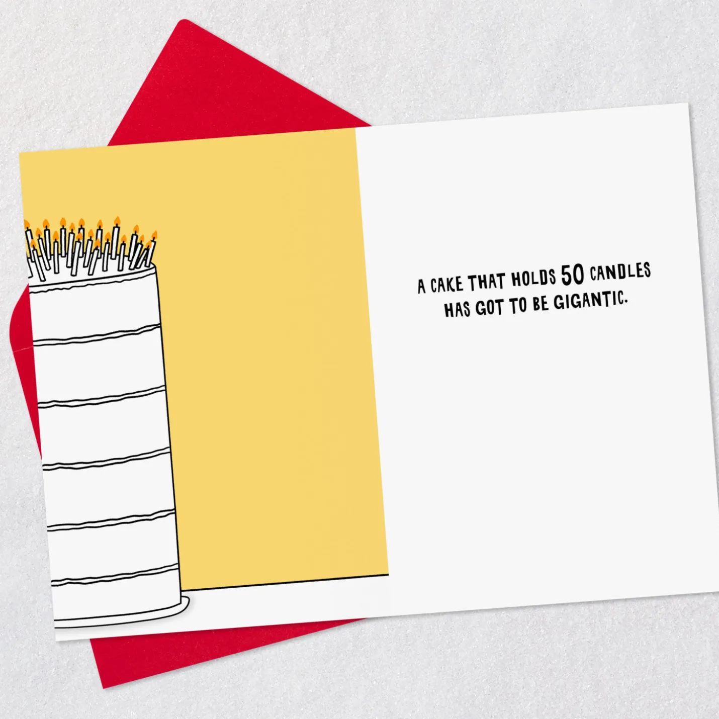 The Bright Side of Turning 50 Funny 50th Birthday Card