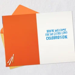 The Celebration Isn't Over Yet Belated Birthday Card