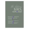 The Future Mrs. Flat Bridal Shower Invitation