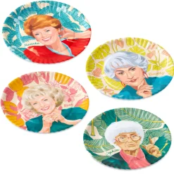 The Golden Girls Appetizer Plates, Set of 4
