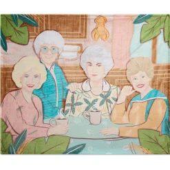 The Golden Girls at the Kitchen Table Throw Blanket, 50x60