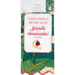 The Golden Girls Better With Friends and Cheesecake Tea Towel, 18x26