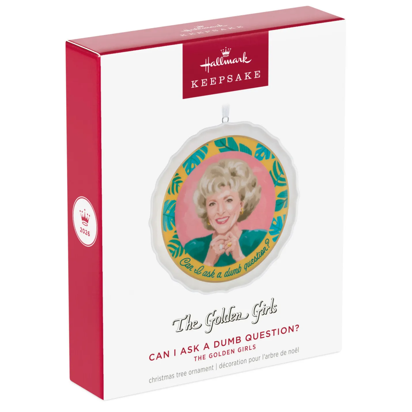 The Golden Girls Can I Ask a Dumb Question? Porcelain Ornament