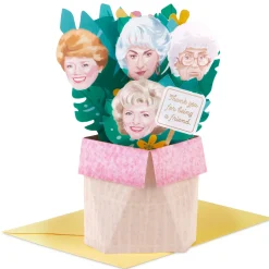 The Golden Girls Thank You for Being a Friend 3D Pop-Up Friendship Card