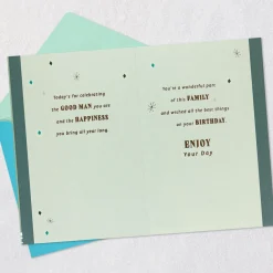 The Good Man You Are Birthday Card for Stepdad