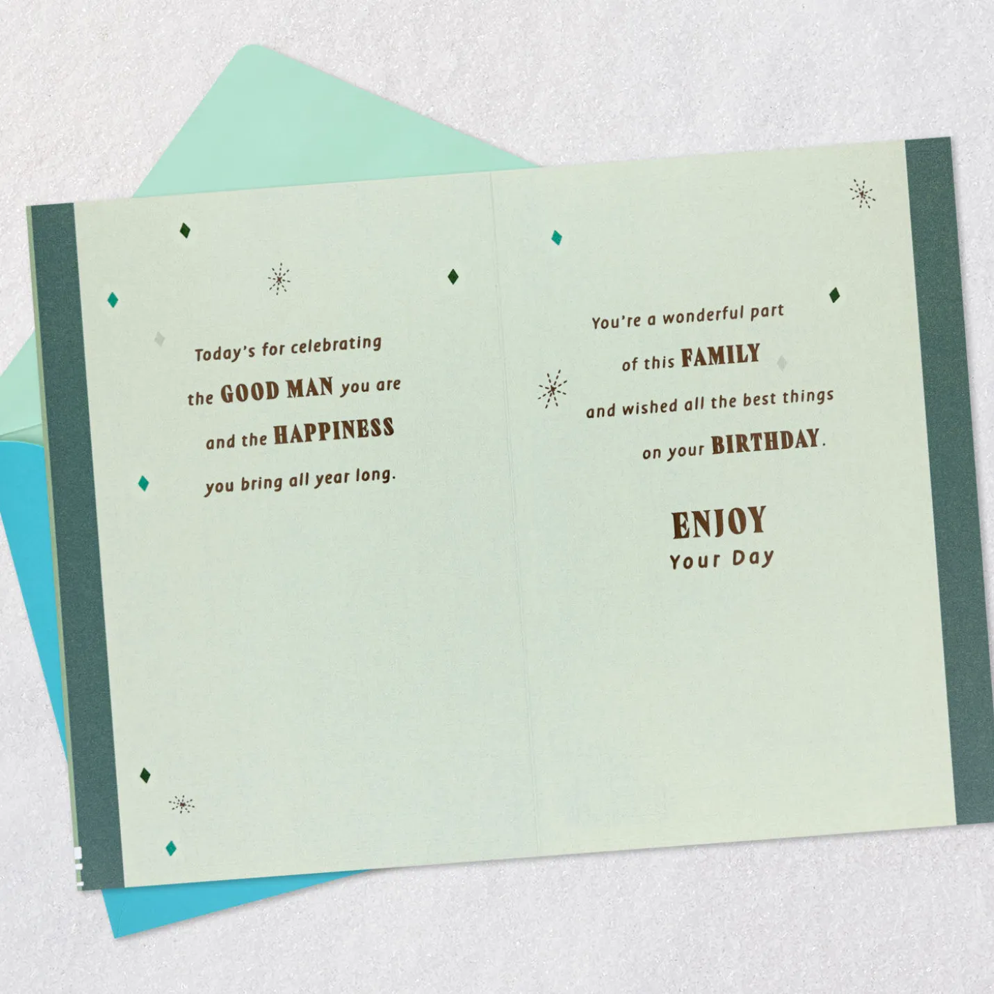 The Good Man You Are Birthday Card for Stepdad