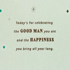 The Good Man You Are Birthday Card for Stepdad