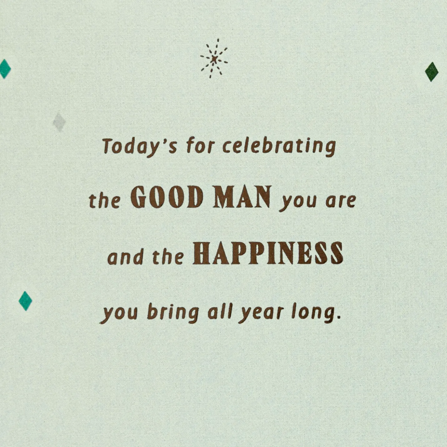 The Good Man You Are Birthday Card for Stepdad