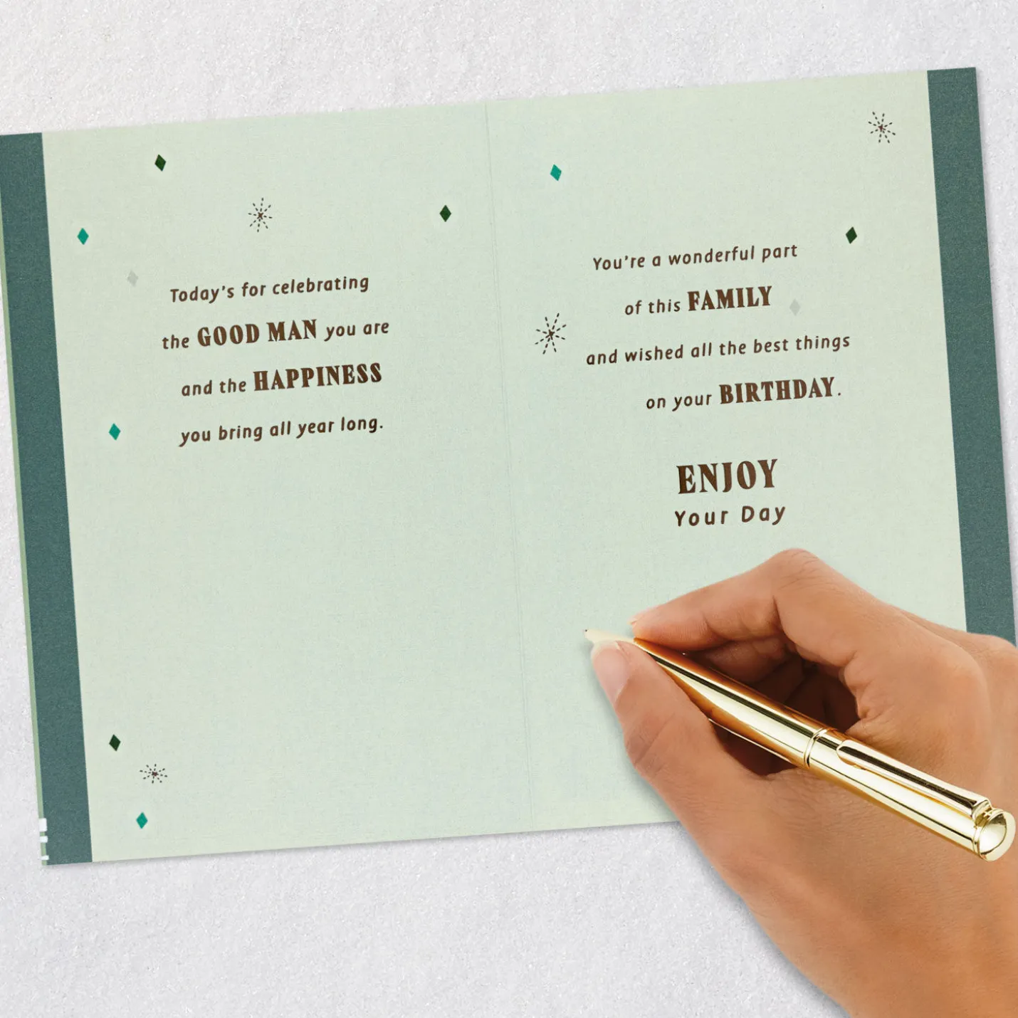 The Good Man You Are Birthday Card for Stepdad