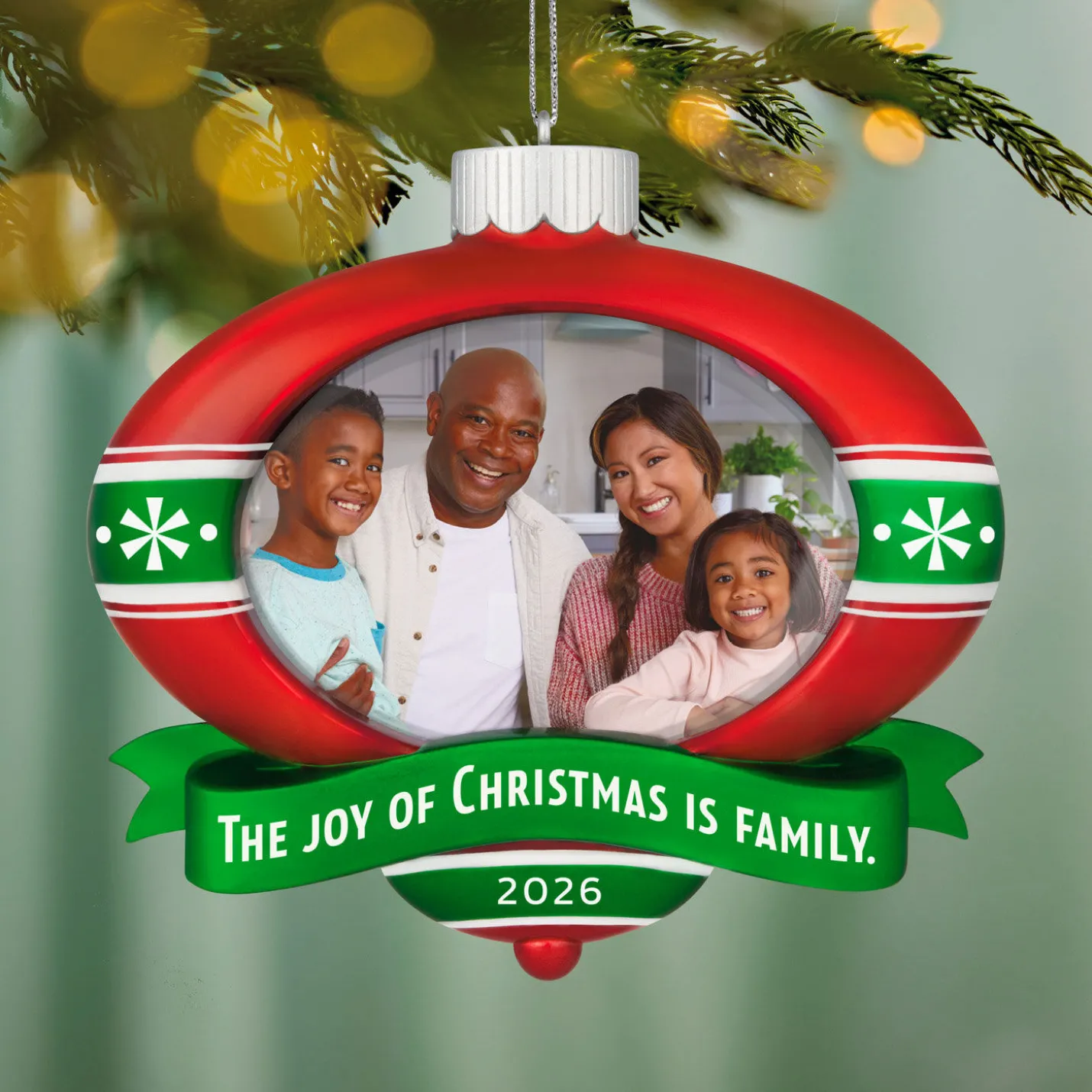 The Joy of Christmas 2026 Personalized Ornament, Custom Photo