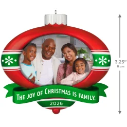The Joy of Christmas 2026 Personalized Ornament, Custom Photo