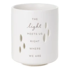 The Light Meets Us Candle Holder