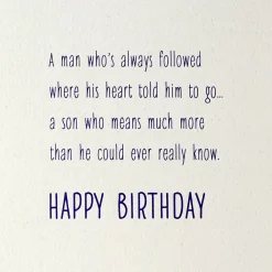 The Man You Have Become Birthday Card for Son