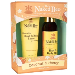 The Naked Bee Coconut and Honey Head-to-Toe Duo Gift Set