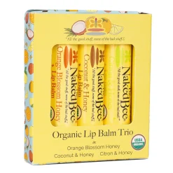 The Naked Bee Organic Lip Balm Trio