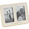Then and Now Ceramic Picture Frame, Holds 2 Photos