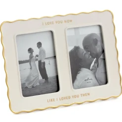 Then and Now Ceramic Picture Frame, Holds 2 Photos