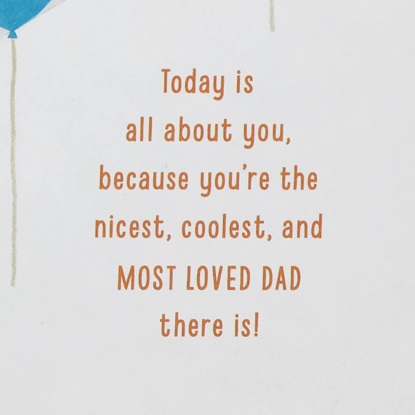 The Nicest, Coolest, Most Loved Dad Pop-Up Birthday Card for Dad