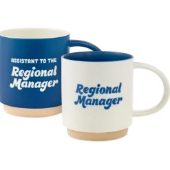 The Office Blue and White Stacking Mugs, Set of 2