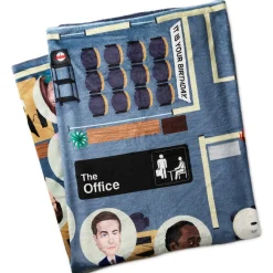 The Office Dunder Mifflin Floor Plan Throw Blanket, 50x60