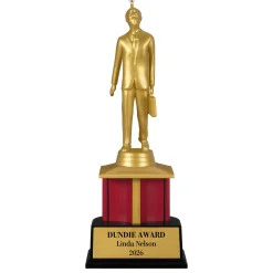 The Office Dundie Award Personalized Ornament, Custom Text