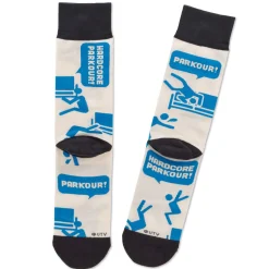 The Office Parkour Novelty Crew Socks