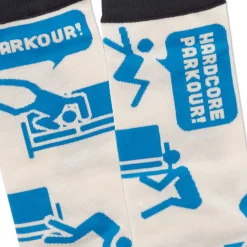 The Office Parkour Novelty Crew Socks
