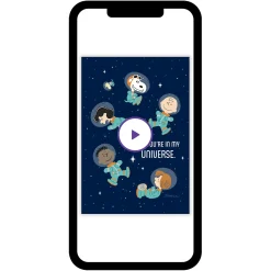 The Peanuts® Gang Astronauts Custom Card