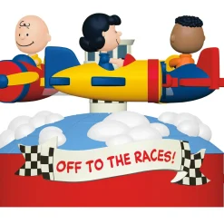 The Peanuts® Gang Off to the Races! Musical Ornament With Motion