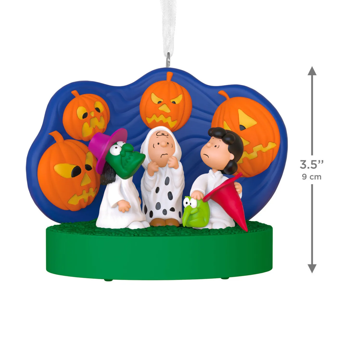 The Peanuts® Gang 60th Anniversary Spooked Trick-or-Treaters Ornament With Light and Sound