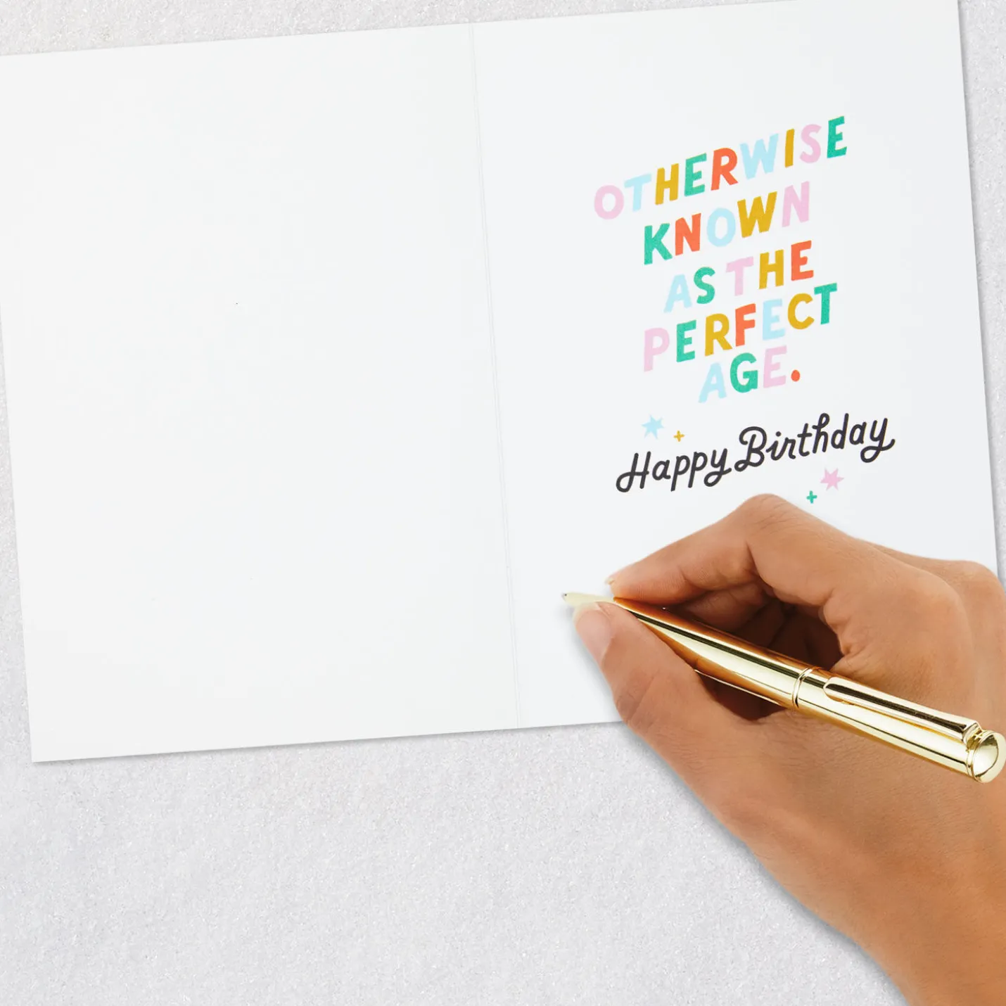 The Perfect Age Funny Birthday Card