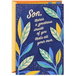 There's Goodness Inside of You Birthday Card for Son From Mom
