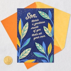 There's Goodness Inside of You Birthday Card for Son From Mom