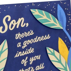 There's Goodness Inside of You Birthday Card for Son From Mom