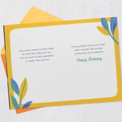 There's Goodness Inside of You Birthday Card for Son From Mom