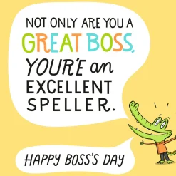 There's No "I" in Team Funny Boss's Day Card