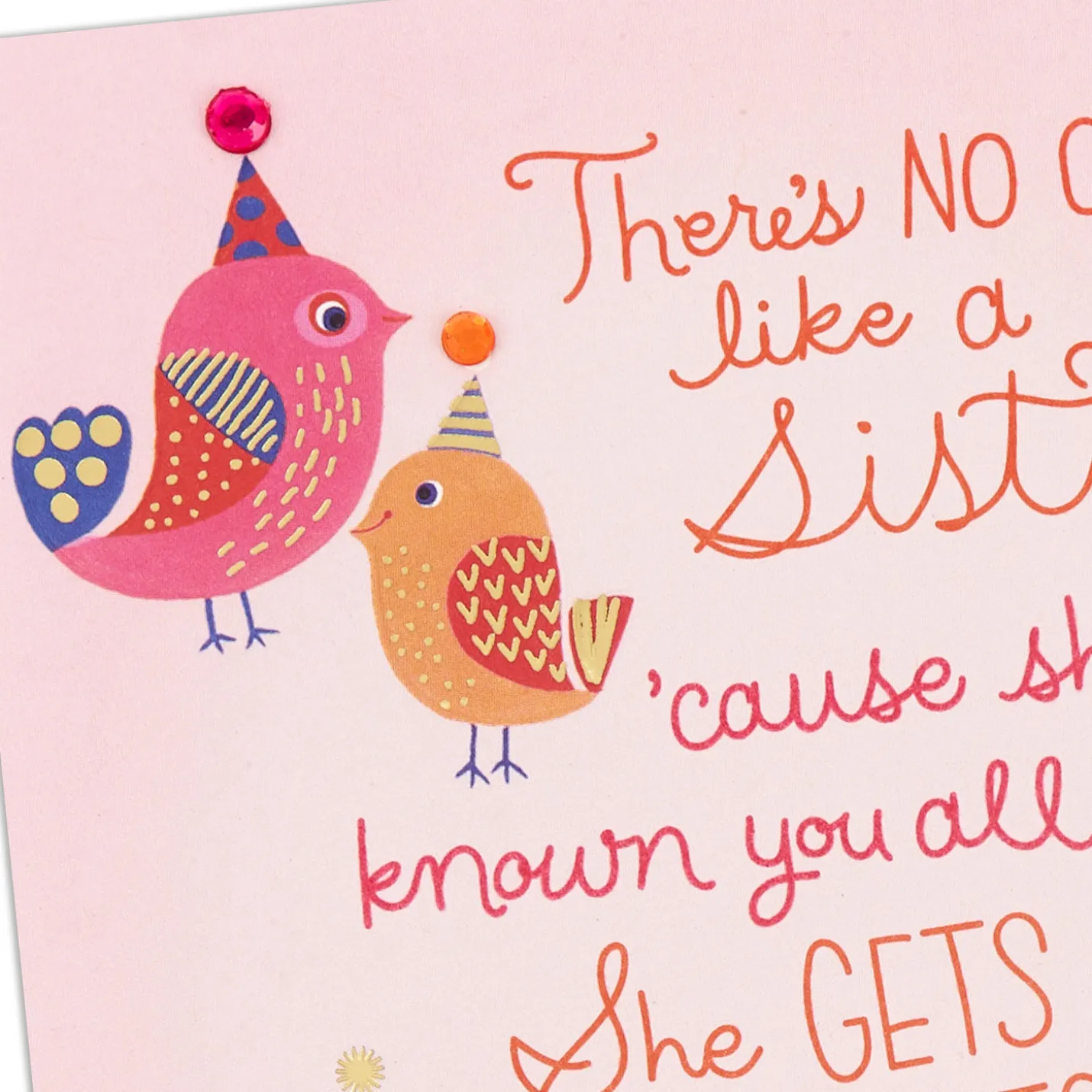 There's No One Like a Sister Birthday Card