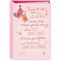 There's No One Like a Sister Birthday Card