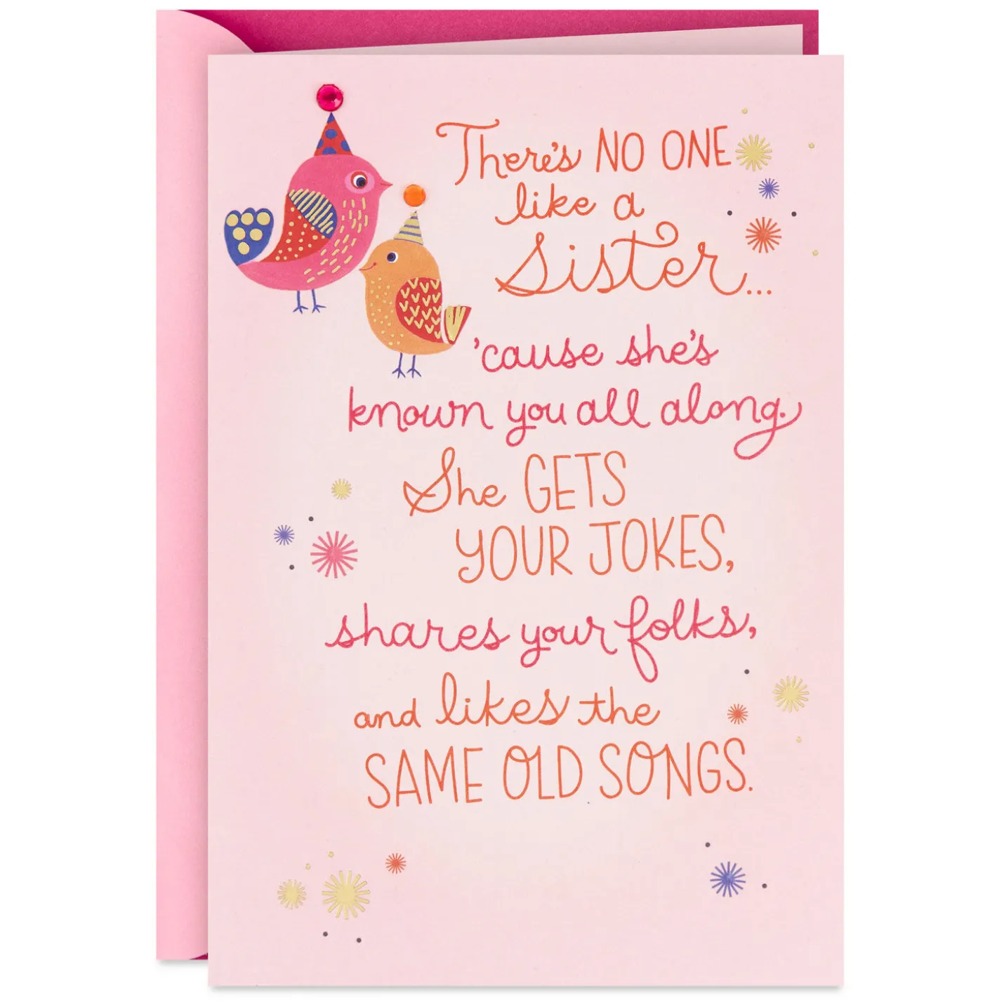 There's No One Like a Sister Birthday Card