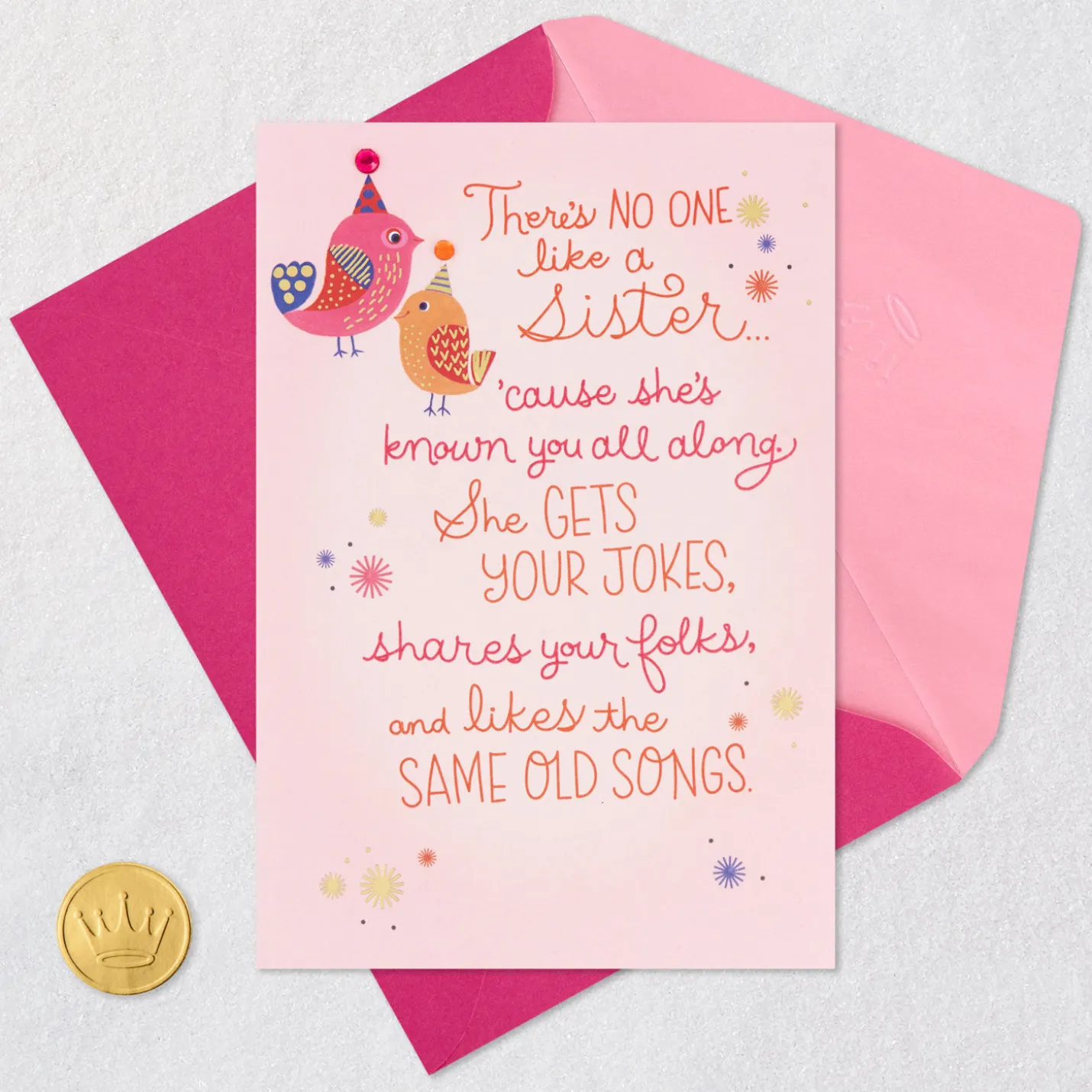 There's No One Like a Sister Birthday Card