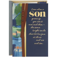 The Ways You've Grown Birthday Card for Son