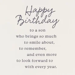 The Ways You've Grown Birthday Card for Son